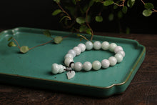 Load image into Gallery viewer, Handcrafted Natural Jade Beaded Buddha Maitreya Charm Bracelet
