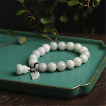 Load image into Gallery viewer, Handcrafted Natural Jade Beaded Buddha Maitreya Charm Bracelet
