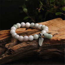 Load image into Gallery viewer, Handcrafted Natural Jade Beaded Buddha Maitreya Charm Bracelet
