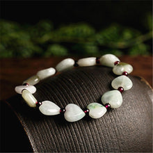 Load image into Gallery viewer, Lokaloca Handcrafted Natural Jade Heart Shaped Charm Bracelets
