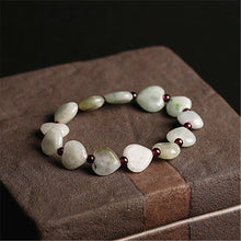 Load image into Gallery viewer, Lokaloca Handcrafted Natural Jade Heart Shaped Charm Bracelets
