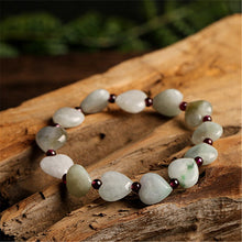 Load image into Gallery viewer, Lokaloca Handcrafted Natural Jade Heart Shaped Charm Bracelets
