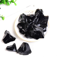 Load image into Gallery viewer, 50g/100g Natural Raw Obsidian Irregular Shape Rock Mineral Chakra Healing Crystal Home Decor
