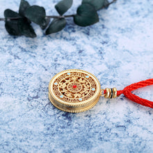 Load image into Gallery viewer, Enamel Porcelain Hollow Pendant Necklace Vintage Style Retro Unique Ancient Golden Craft Charm Silver Jewelry
