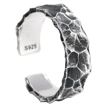 Load image into Gallery viewer, S925 Silver Retro Opening Irregular Shape Niche Design Luxury Male Ring
