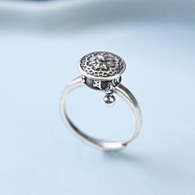 Load image into Gallery viewer, New S925 Sterling Silver Tibetan Retro Small Bead Charm Opening Adjustable Couple Ring
