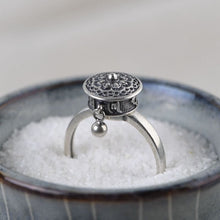 Load image into Gallery viewer, New S925 Sterling Silver Tibetan Retro Small Bead Charm Opening Adjustable Couple Ring
