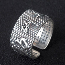 Load image into Gallery viewer, S925  Silver Vintage Style Retro Men&#39;s Ring Niche Design Meditation Open Ring
