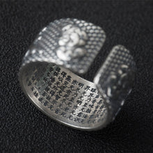 Load image into Gallery viewer, S925  Silver Vintage Style Retro Men&#39;s Ring Niche Design Meditation Open Ring
