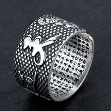 Load image into Gallery viewer, S925  Silver Vintage Style Retro Men&#39;s Ring Niche Design Meditation Open Ring
