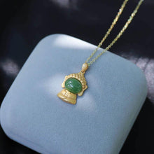 Load image into Gallery viewer, Lokaloca Natural Jade Tathagata Buddha Pendant Necklace
