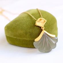 Load image into Gallery viewer, Lokaloca Natural Fine Jade Shell Pendant Necklace
