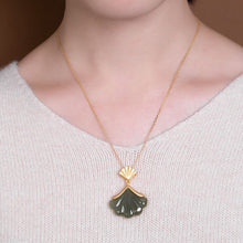 Load image into Gallery viewer, Lokaloca Natural Fine Jade Shell Pendant Necklace
