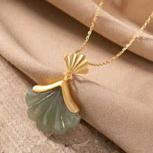 Load image into Gallery viewer, Lokaloca Natural Fine Jade Shell Pendant Necklace
