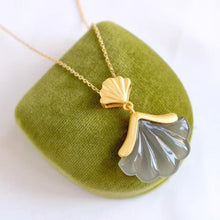 Load image into Gallery viewer, Lokaloca Natural Fine Jade Shell Pendant Necklace
