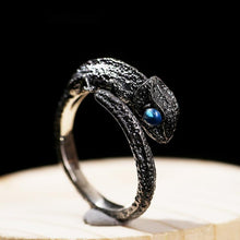 Load image into Gallery viewer, New Creative Silver Snake Eye Ring Vintage Style Unique Craft Luxury Jewelry
