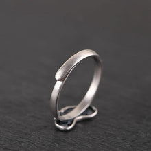 Load image into Gallery viewer, Designer Original Craft Auspicious Cloud Open Ring Vintage Retro  Charm Women&#39;s Silver Jewelry
