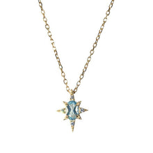 Load image into Gallery viewer, Designer Original Six-pointed Star Topaz Pendant Necklace Retro Luxury Shining Charm Lady Silver Jewelry
