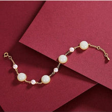 Load image into Gallery viewer, Lokaloca New Inlaid Natural Fine White Jade Chalcedony Bracelet
