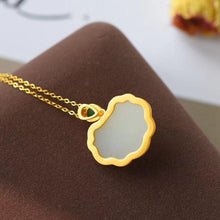 Load image into Gallery viewer, Original  Silver Natural Fine White Jade Pendant Female Auspicious Jewelry For Lady
