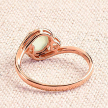 Load image into Gallery viewer, New original designer craft natural chalcedony opening adjustable ring oval love irregular shape charm women&#39;s silver jewelry
