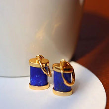 Load image into Gallery viewer, Original Lapis Lazuli Earrings Vintage Retro Designer Craftsmanship Charm Luxury Elegant Women&#39;s Silver Jewelry
