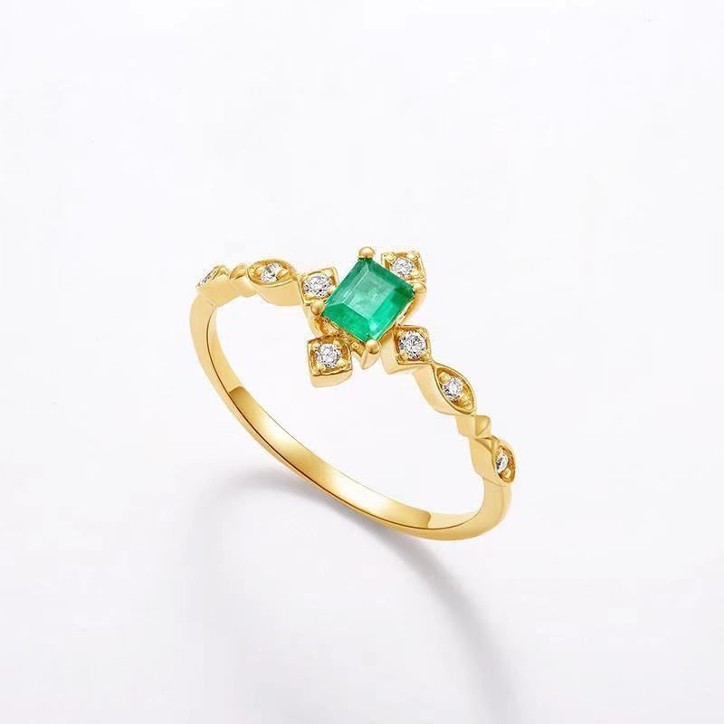 New Original Natural Jade Opening Adjustable Ring Luxury Exquisite Charm Women's Silver Jewelry