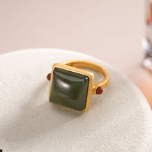 Load image into Gallery viewer, Silver Inlaid Natural Fine Jade Vintage Style Retro Cool Charm Women&#39;s Brand Jewelry
