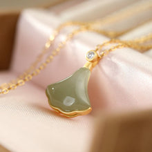 Load image into Gallery viewer, Lokaloca Silver Natural Fine Jade Skirt Pendant Necklace
