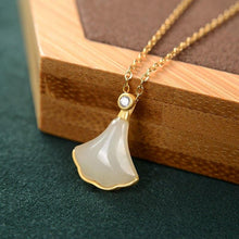 Load image into Gallery viewer, Lokaloca Silver Natural Fine Jade Skirt Pendant Necklace
