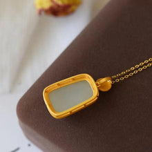 Load image into Gallery viewer, Lokaloca Natural Fine White Jade Pendant Necklace
