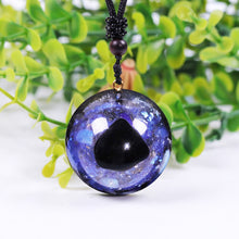 Load image into Gallery viewer, Artisan Handcrafted Natural Obsidian Opal Orgone Pendant Healing Energy Necklace
