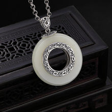 Load image into Gallery viewer, Lokaloca Original Design Natural Fine White Jade Pendant Necklace
