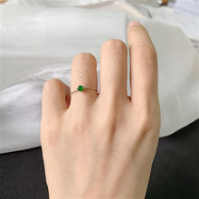 Load image into Gallery viewer, Original Green Jade Opening Adjustable Ring Elegant Charm Creative Retro Silver Jeweler
