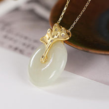 Load image into Gallery viewer, Original  Silver Natural Fine White Chalcedony Pendant Necklace Charm Craft Women&#39;s Brand Jewelry
