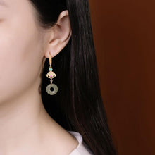 Load image into Gallery viewer, Lokaloca Original Natural Fine Jade Earrings
