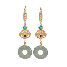 Load image into Gallery viewer, Lokaloca Original Natural Fine Jade Earrings
