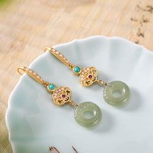 Load image into Gallery viewer, Lokaloca Original Natural Fine Jade Earrings
