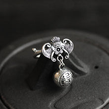 Load image into Gallery viewer, Original Design Thai Silver Bat Opening Ring Vintage Style Retro Unique Craft Elegant Charm Women&#39;s Jewelry
