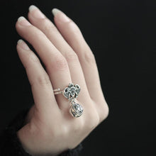 Load image into Gallery viewer, Original Design Thai Silver Bat Opening Ring Vintage Style Retro Unique Craft Elegant Charm Women&#39;s Jewelry
