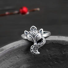 Load image into Gallery viewer, Original Design Thai Silver Fox Opening Ring Vintage Style Retro Elegant Charm Women&#39;s Silver Jewelry
