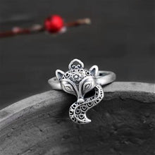 Load image into Gallery viewer, Original Design Thai Silver Fox Opening Ring Vintage Style Retro Elegant Charm Women&#39;s Silver Jewelry
