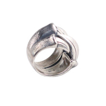 Load image into Gallery viewer, Original Design Scratch Opening Ring Creative Thai Punk Designer Unique Craft Luxury Jewelry
