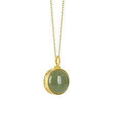 Load image into Gallery viewer, Lokaloca Natural Fine Jade Jasper Pendant Necklace
