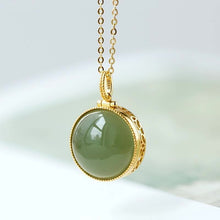 Load image into Gallery viewer, Lokaloca Natural Fine Jade Jasper Pendant Necklace
