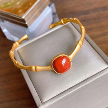 Load image into Gallery viewer, Original Design Geometric Natural Red Agate Bracelet Vintage Style Retro Bohemian Luxury Women&#39;s Jewelry
