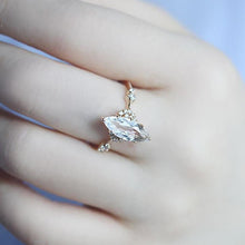 Load image into Gallery viewer, Original Design Retro White Crystal Luxury Cut Sparkling Women&#39;s Opening Adjustable Ring
