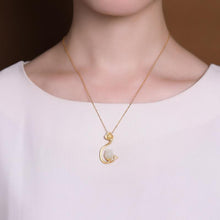 Load image into Gallery viewer, Original Design Natural Fine White Jade Tulip Pendant Necklace Vintage Retro Unique Craft Charm Women&#39;s Silver Jewelry
