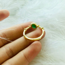 Load image into Gallery viewer, Original Design Natural Green Jade Oval Opening Adjustable Ring Vintage Retro Charm Women&#39;s Brand Silver Jewelry
