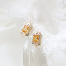 Load image into Gallery viewer, Original Design Shining Yellow Topaz Earrings Exquisite and Luxurious Charming Women&#39;s Silver Brand Jewelry
